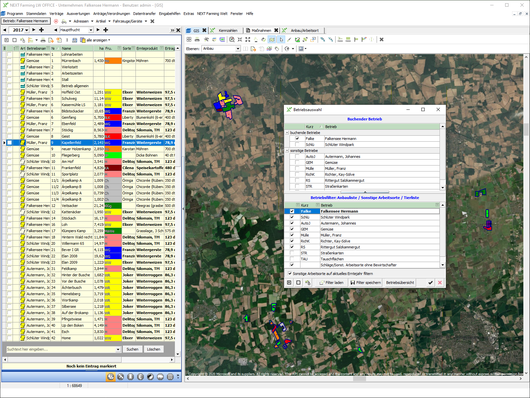 Screenshot Allgemein der NEXT Farming Software LW Office.