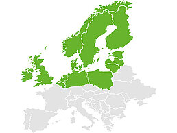 Nordeuropakarte