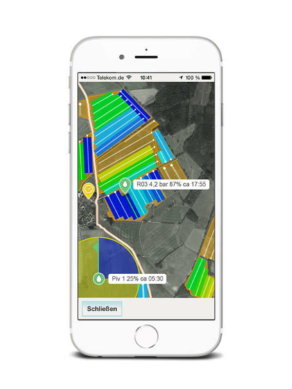 Mobile Anzeige einer Missions Map